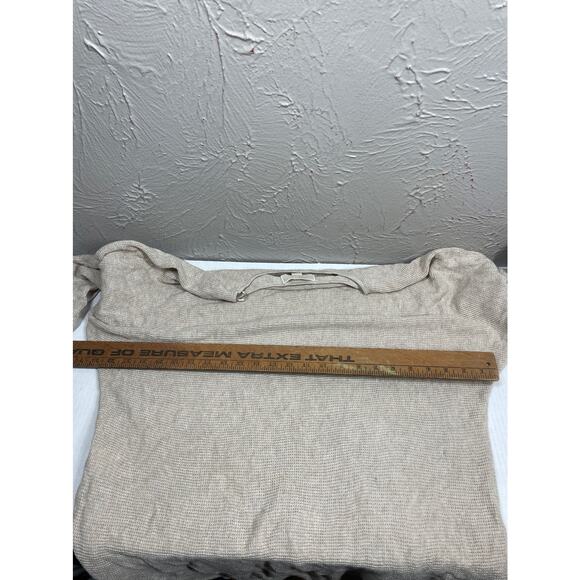 Michael Kors long tan sweater tunic button size XL - Picture 6 of 6